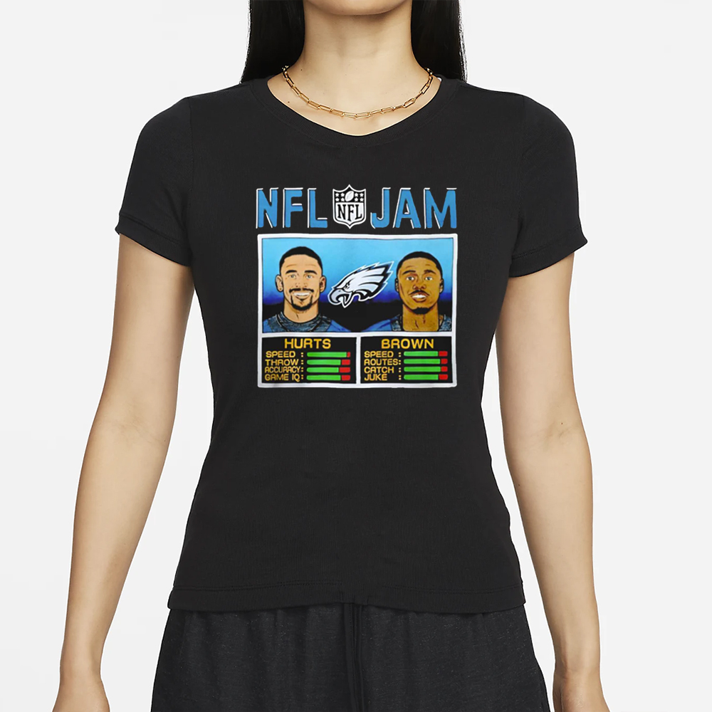 Hurts & Brown Nfl Jam T-Shirt 4 Hurts & Brown Nfl Jam T-Shirt