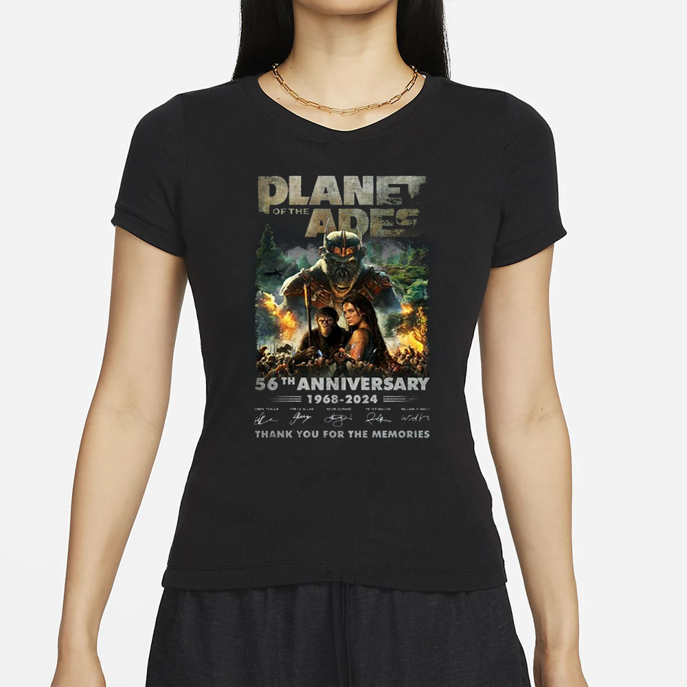 Kingdom Of The Planet Of The Apes 56th Anniversary 1968-2024 Thank You For The Memories T-Shirt