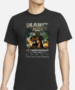 Kingdom Of The Planet Of The Apes 56th Anniversary 1968-2024 Thank You For The Memories T-Shirts