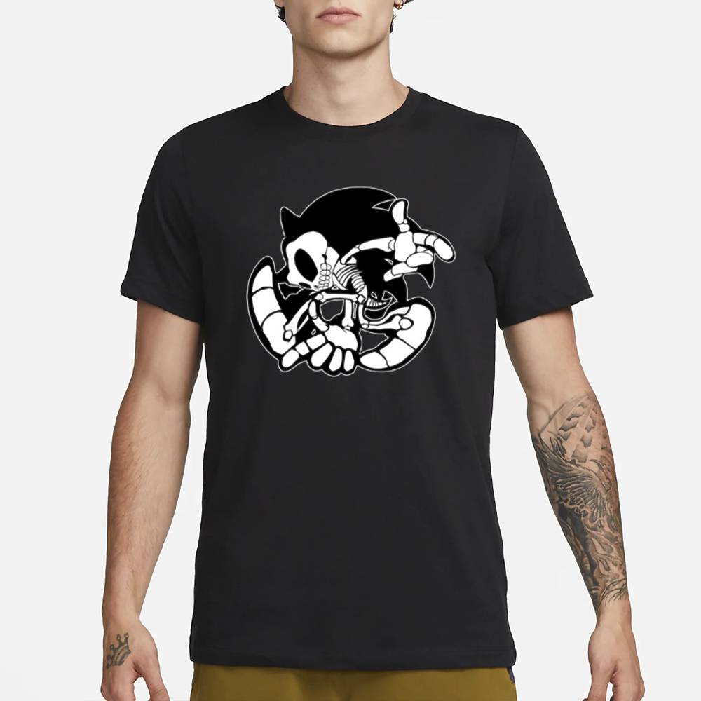 Mamono World Sonic Skeleton T-Shirt 4 Mamono World Sonic Skeleton T-Shirt1