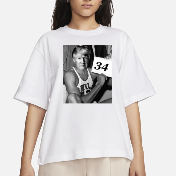 Mike Taddow Trump 34-0 Not Guilty T Shirt