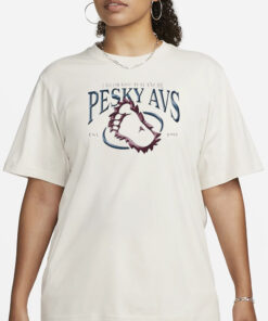 Nancy Lambert Colorado Avalanche Pesky Avs Est 1995 T-Shirt1