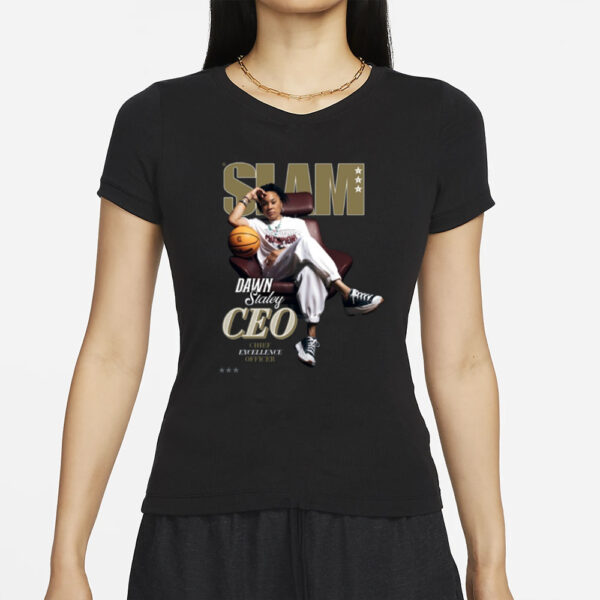 National Champion Dawn Staley Covers Slam 250 T-Shirts