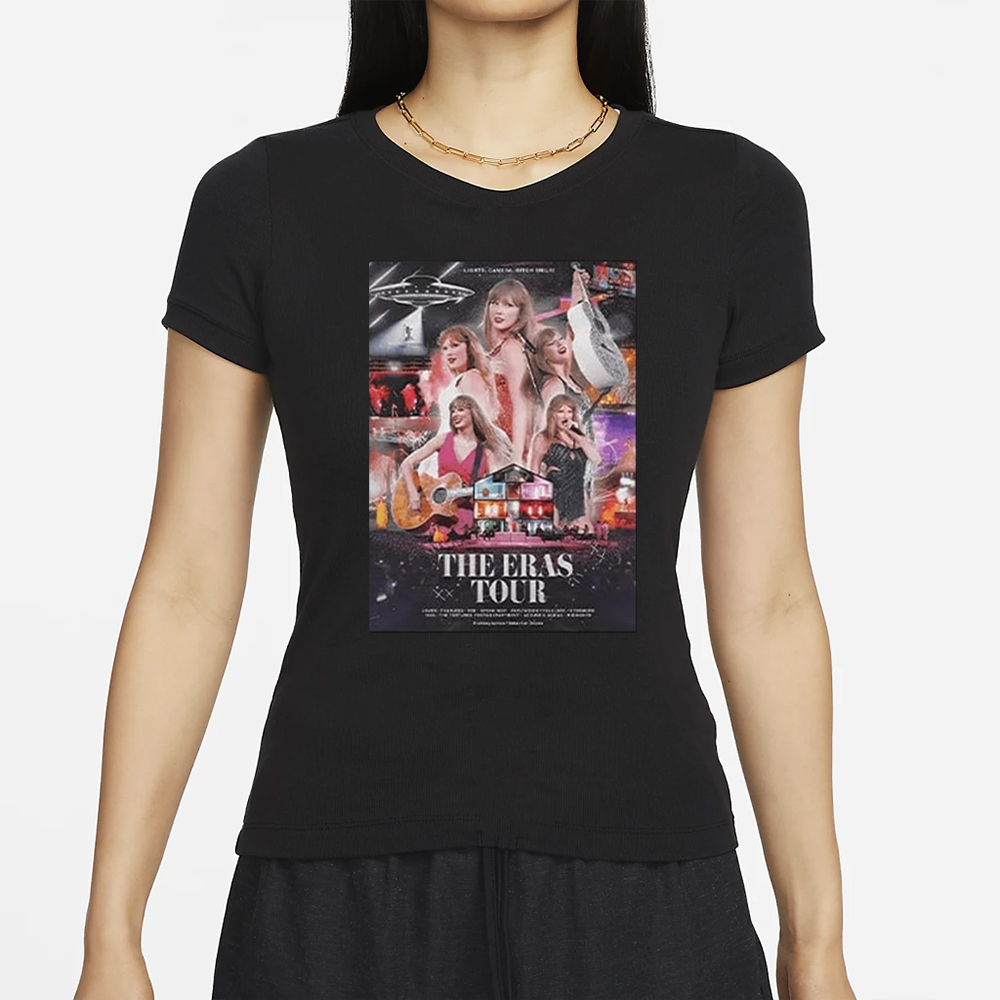 Taylor The Eras Tour Lights Camera Bitch Smile T-Shirt 4 Taylor The Eras Tour Lights Camera Bitch Smile T-Shirt