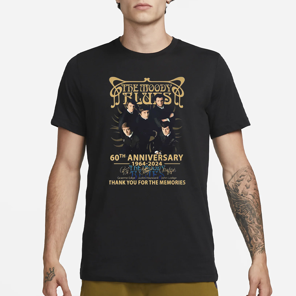 The Moody Blues 60th Anniversary 1964-2024 Thank You For The Memories T-Shirt 4 The Moody Blues 60th Anniversary 1964-2024 Thank You For The Memories T-Shirt1