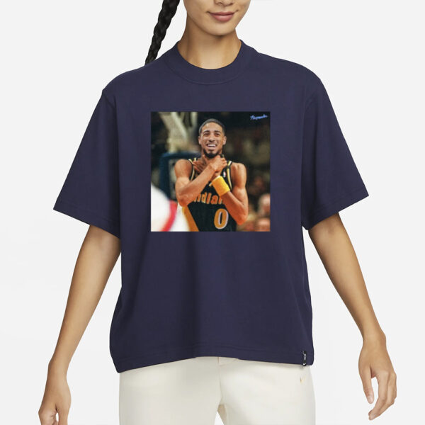 The Pacers Tyrese Haliburton Choke Like Reggie Miller T-Shirt1