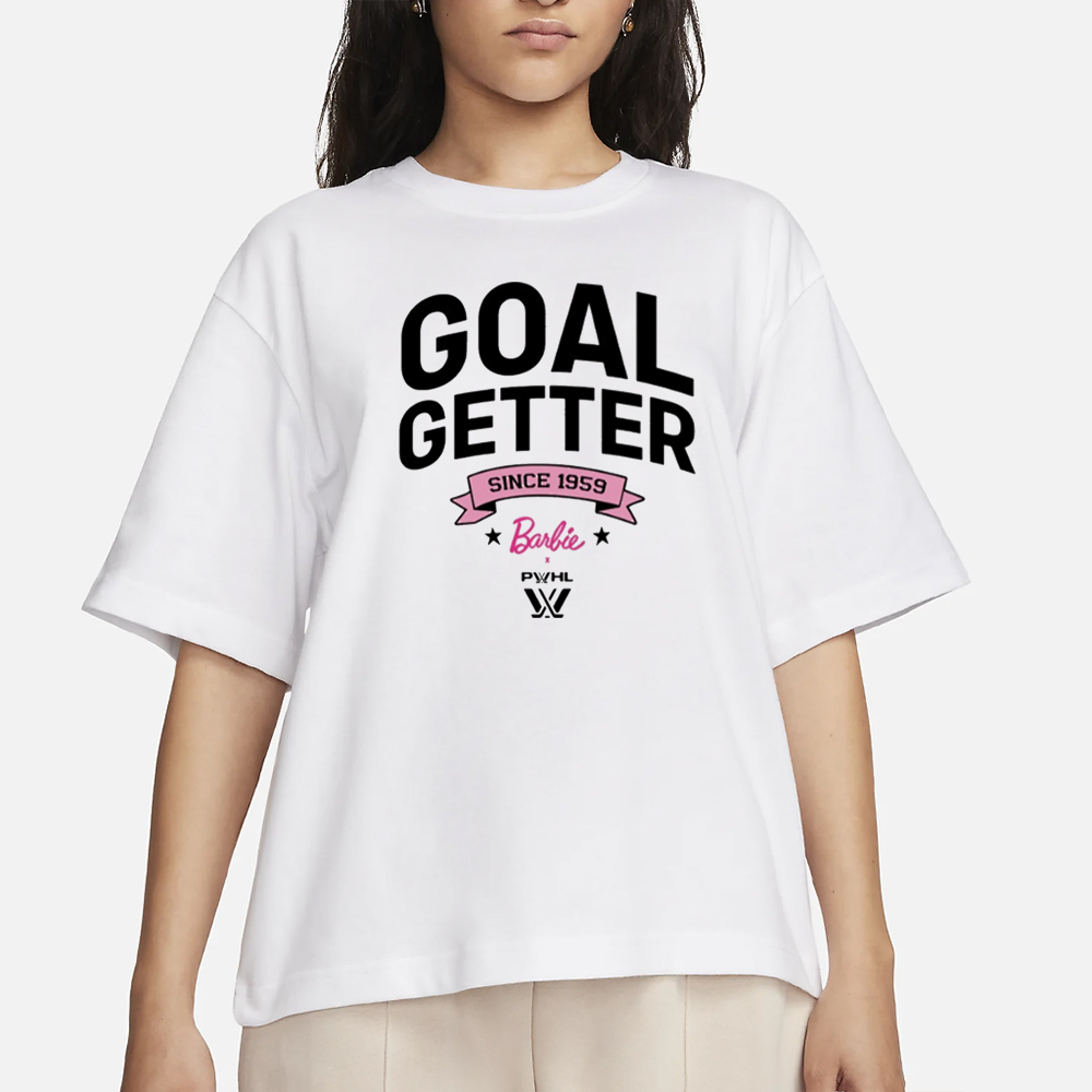 ThepwhlStore PwhlXBarbie Youth Goal Getter T-Shirt 4 ThepwhlStore PwhlXBarbie Youth Goal Getter T-Shirt