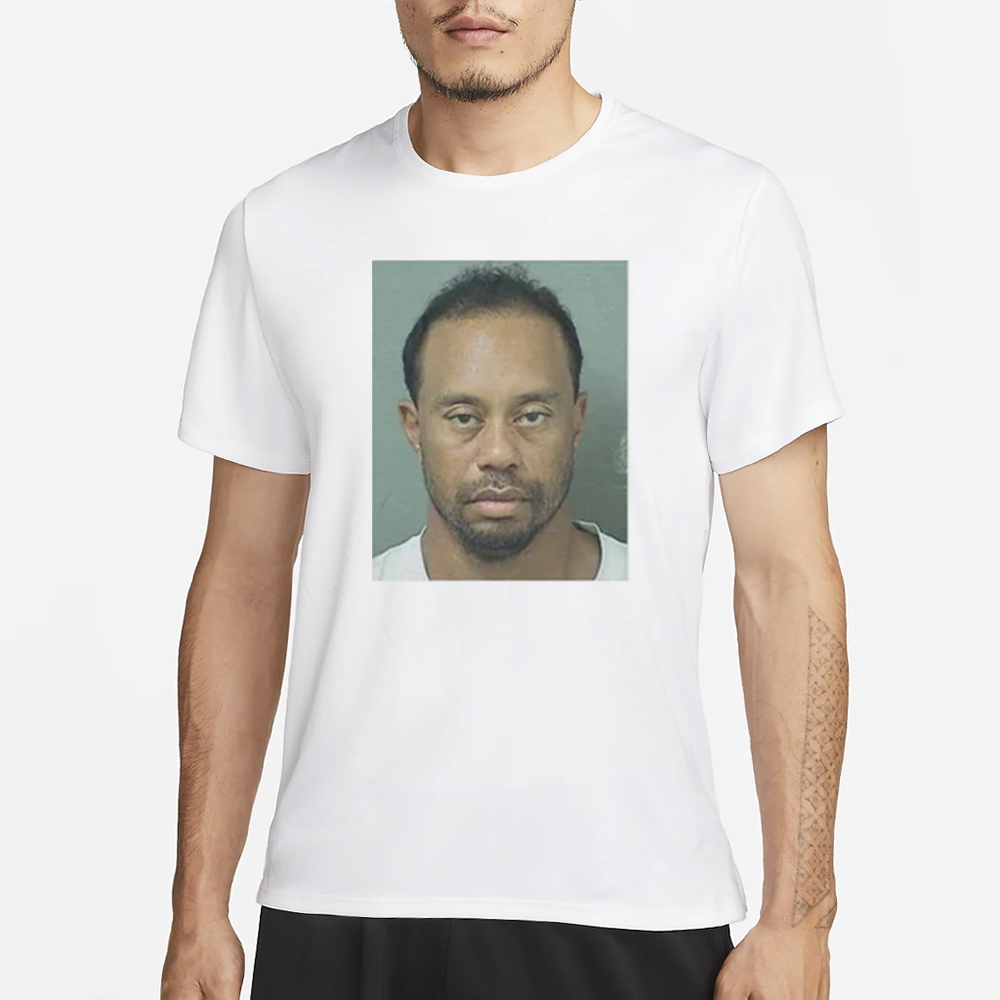 Tiger Woods Mugshot T-Shirt 4 Tiger Woods Mugshot T-Shirt1