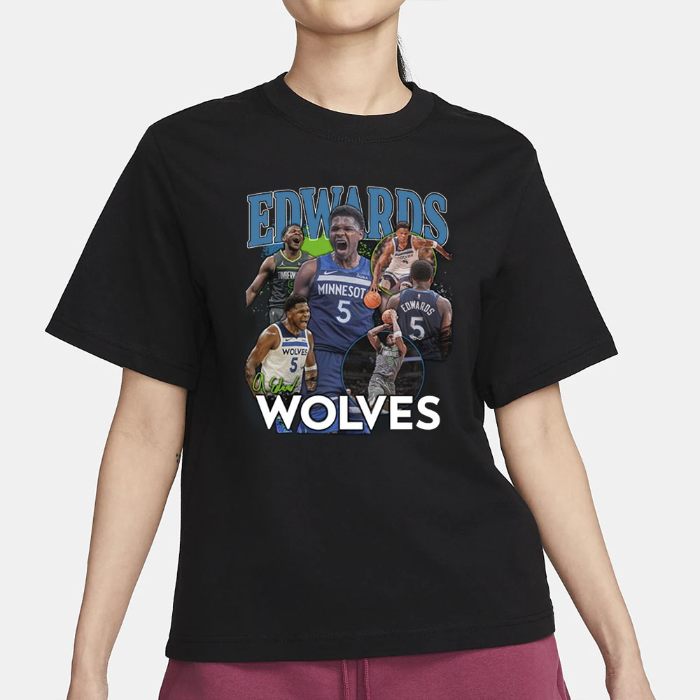 Timberwolves Anthony Edwards Wolves T-Shirt1