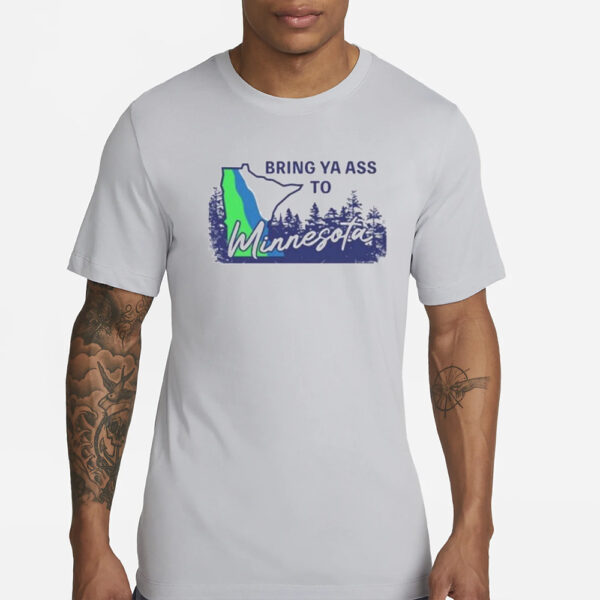 Timberwolves Bring Ya Ass To Minnesota Road Sign Hoodie4