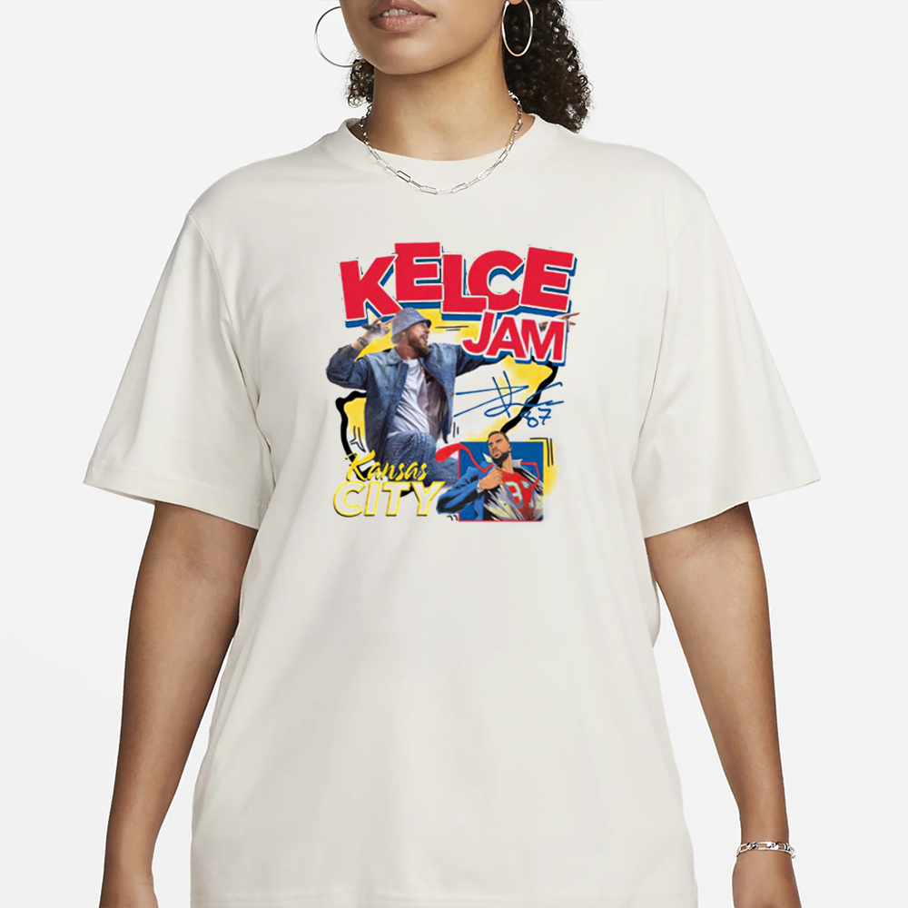 Travis Kelce Kelce Jam Taylor Kansas City T-Shirt 4 Travis Kelce Kelce Jam Taylor Kansas City T-Shirt1