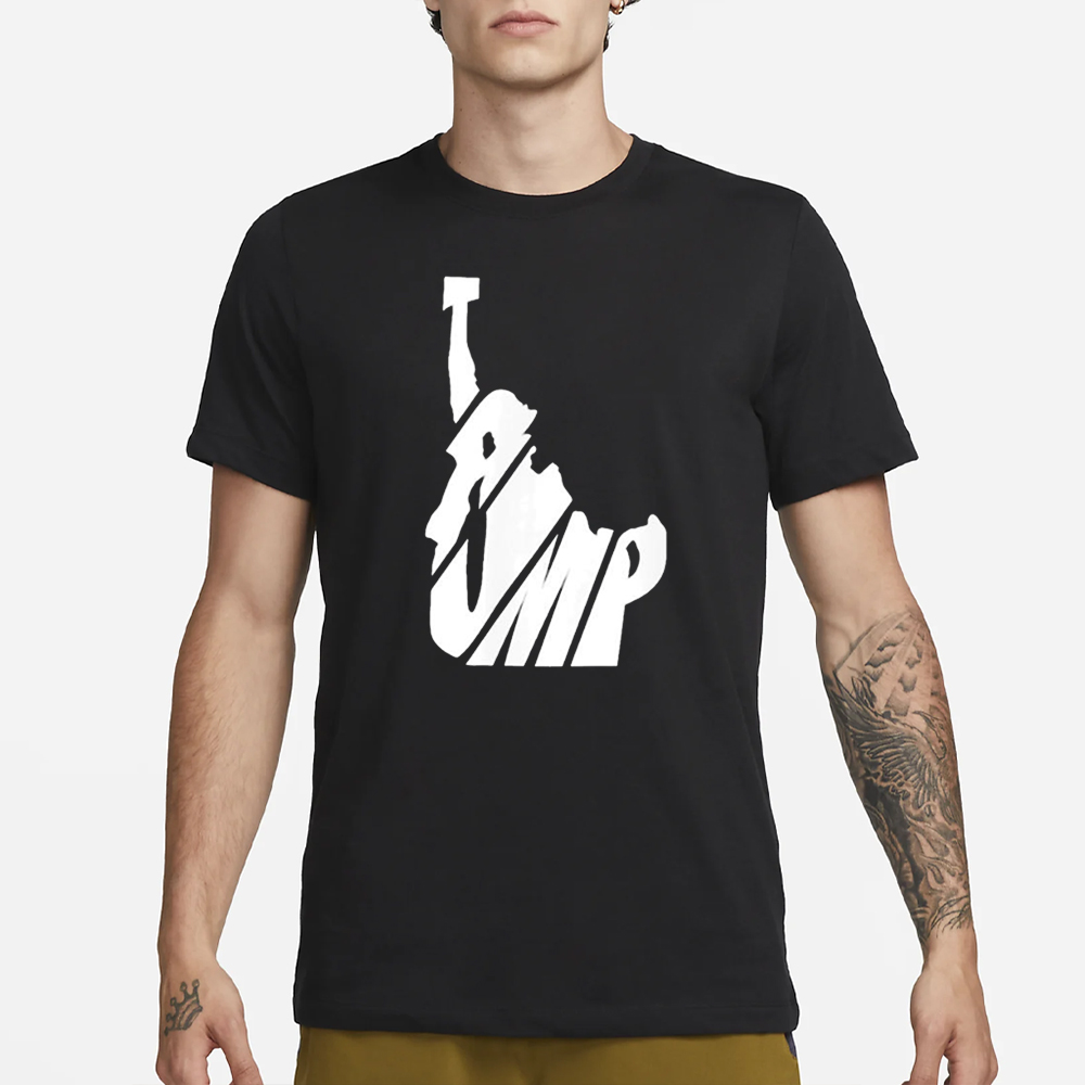 Trump State of Idaho Map Shape White Text Trump 2024 T-Shirt 4 Trump State of Idaho Map Shape White Text Trump 2024 T-Shirt1