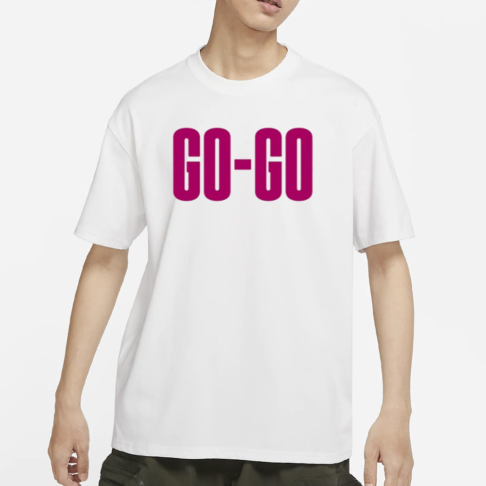 Wham Go-Go With Pink Text T-Shirt 4 Wham Go-Go With Pink Text T-Shirt