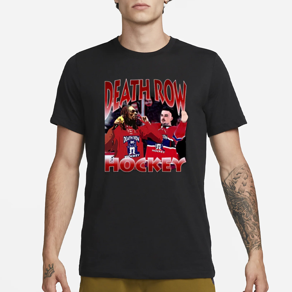 Arber Xhekaj Snoop Dogg Death Row Hockey T-Shirt 4 Arber Xhekaj Snoop Dogg Death Row Hockey T-Shirt1
