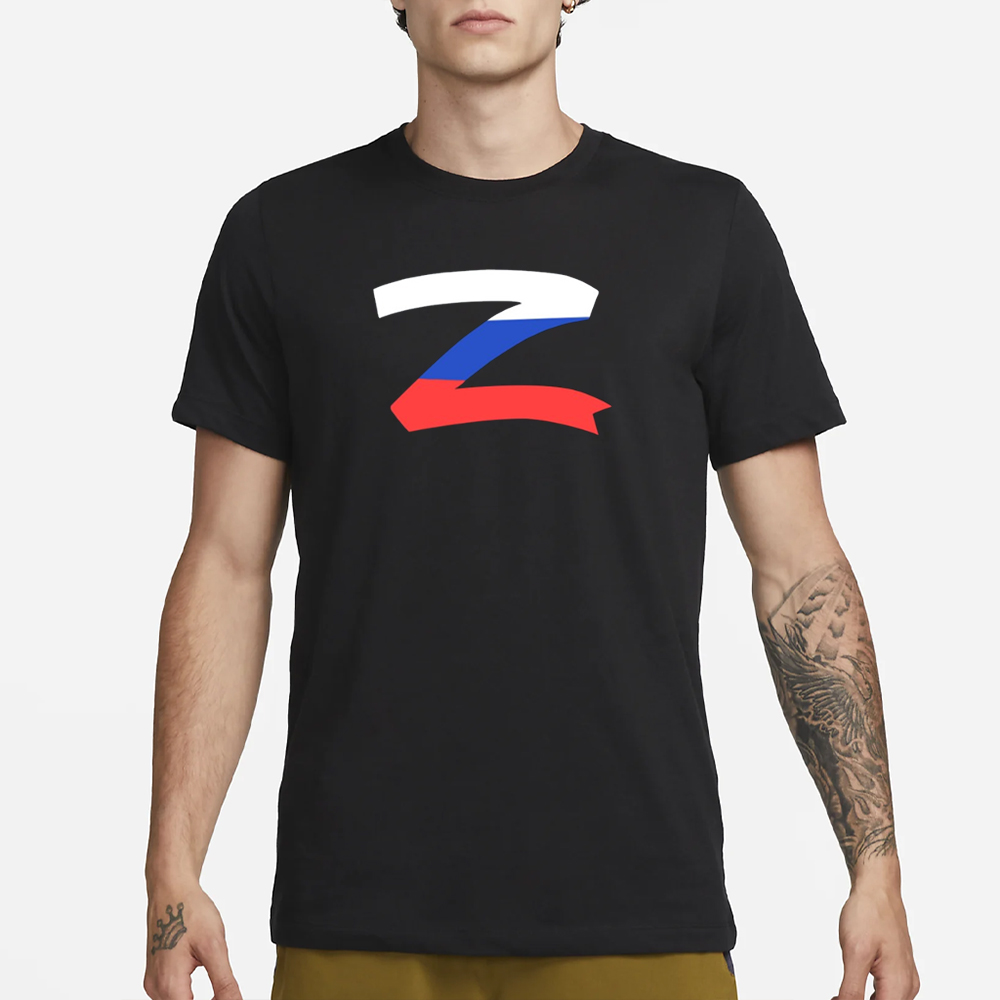 Aussie Cossack Russian Letter Z Flag T-Shirt 4 Aussie Cossack Russian Letter Z Flag T-Shirt1