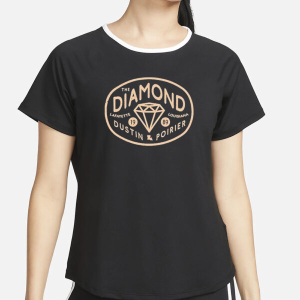 Benny Johnson The Diamond Dustin Poirier Wordmark T-Shirt6