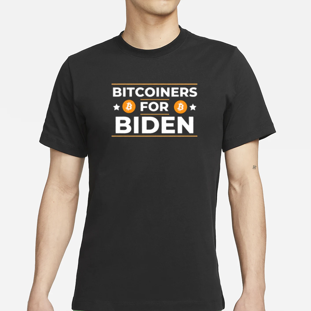 Bitcoiners For Biden Bitcoin T-Shirt 4 Bitcoiners For Biden Bitcoin T-Shirt