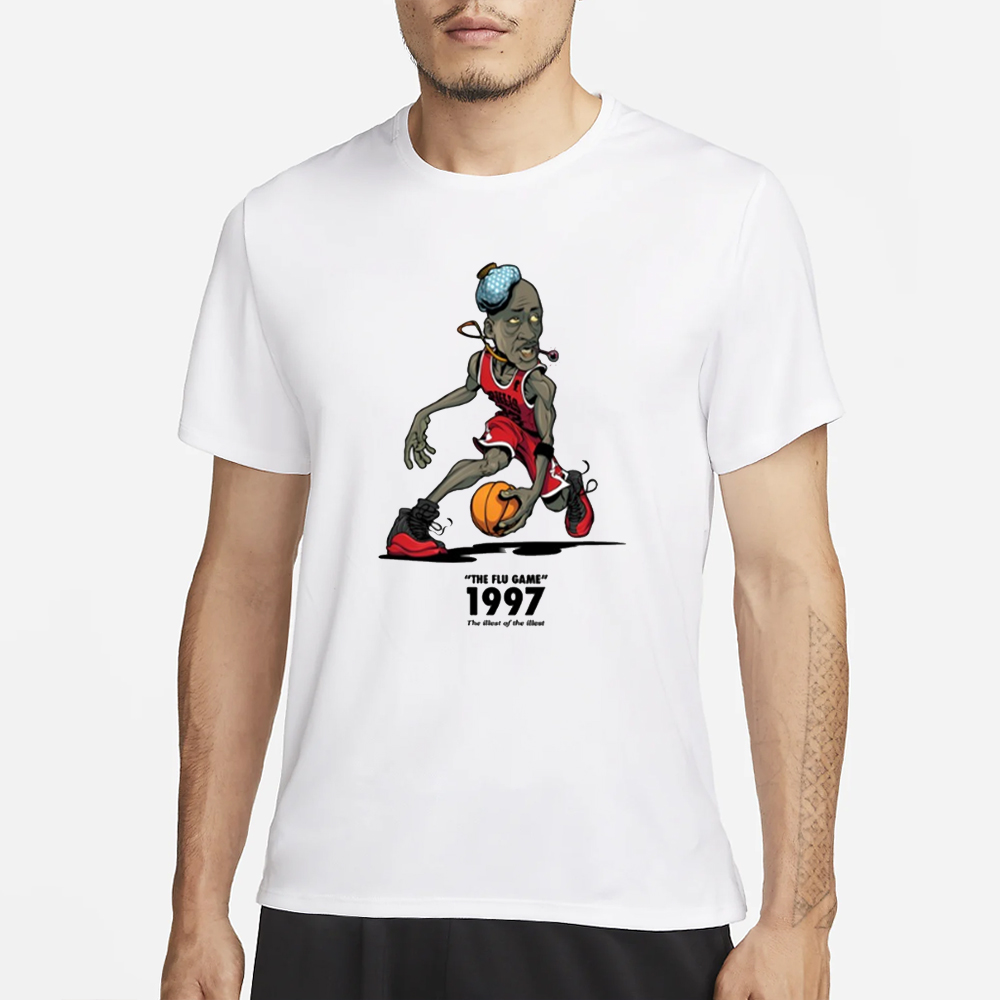 Great Black Shark The Flu Game 1997 The Illest Of The Illest T-Shirt 4 Great Black Shark The Flu Game 1997 The Illest Of The Illest T-Shirt1
