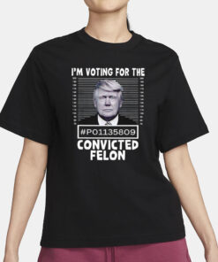 I’m Voting For The Convicted Felon Trump Mugshot T-Shirt3