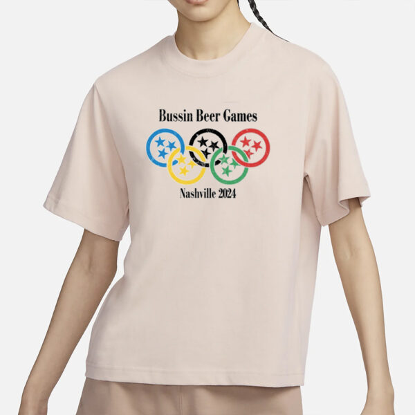 Jerry West Bussin Beer Games Nashville 2024 T-Shirt3