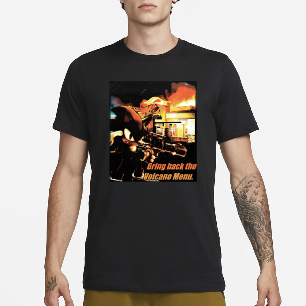 Mamono World Bring Back The Volcano Menu T-Shirt 4 Mamono World Bring Back The Volcano Menu T-Shirt1