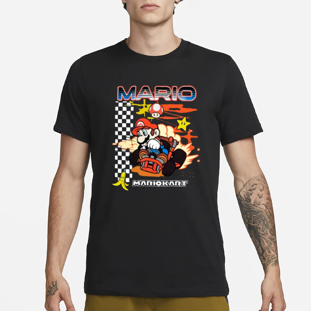 Mario Kart Racing Finish Line T-Shirt 4 Mario Kart Racing Finish Line T-Shirt1