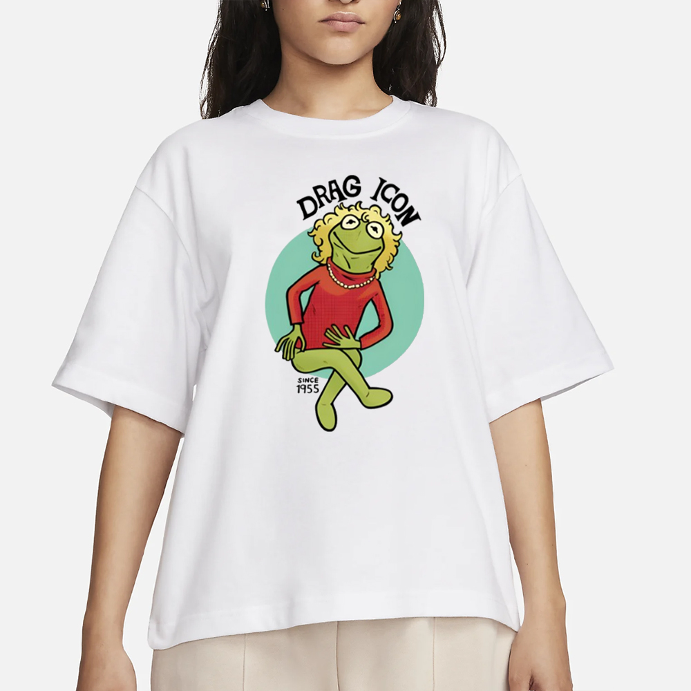 Muppet History Drag Icon Since 1955 Kermit The Frog T-Shirt 4 Muppet History Drag Icon Since 1955 Kermit The Frog T-Shirt