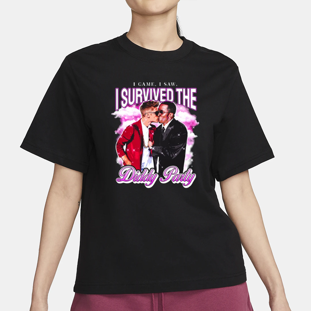 Notsafeforwear I Survived the Diddy Party T-Shirt 4 Notsafeforwear I Survived the Diddy Party T-Shirt1