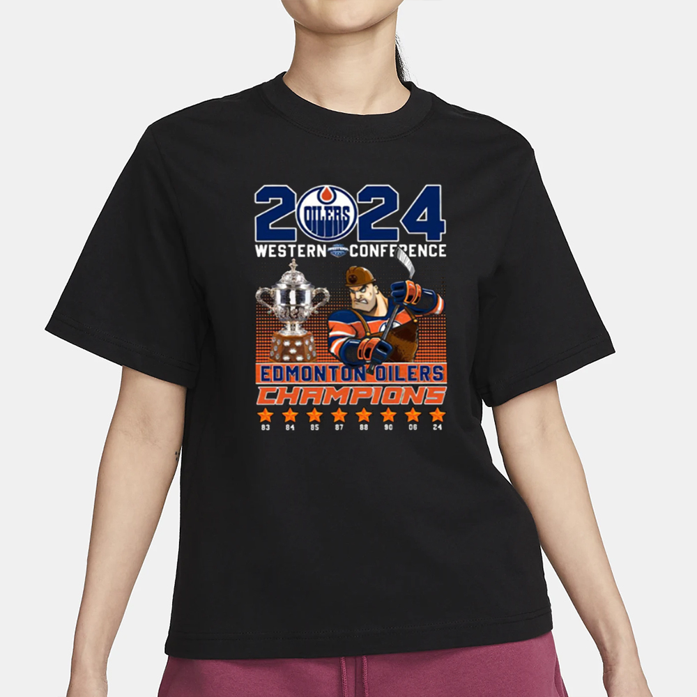 Oilers 2024 Western Conference Champions T-Shirt 4 Oilers 2024 Western Conference Champions T-Shirt1