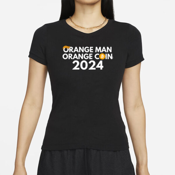 Orange Man Orange Coin Bitcoin T-Shirts