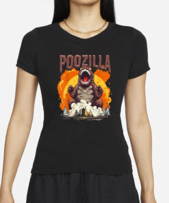 Poozilla Explosive Monstrous Diarrhea Poop Meme T-Shirt