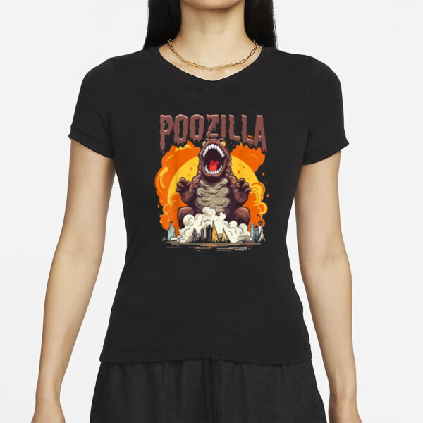 Poozilla Explosive Monstrous Diarrhea Poop Meme T-Shirt