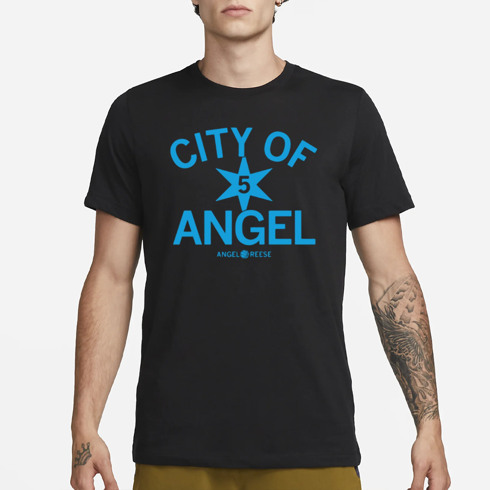 Raygunsite City Of Angel 5 Star Angel Reese T-Shirt 4 Raygunsite City Of Angel 5 Star Angel Reese T-Shirt1