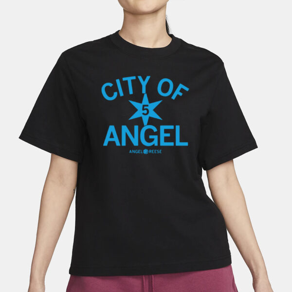 Raygunsite City Of Angel 5 Star Angel Reese T-Shirt3