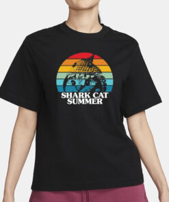 Shark Cat Summer Pride T-Shirt3