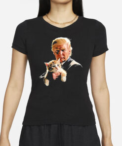 Donald Trump And Cat 2024 Kitty T-Shirts