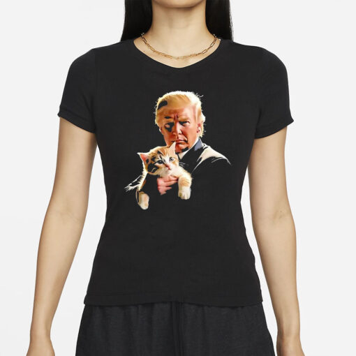 Donald Trump And Cat 2024 Kitty T-Shirts