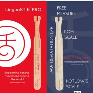 LinguaSTIK PRO tongue movement measurement tool for speech therapy and language assessment.