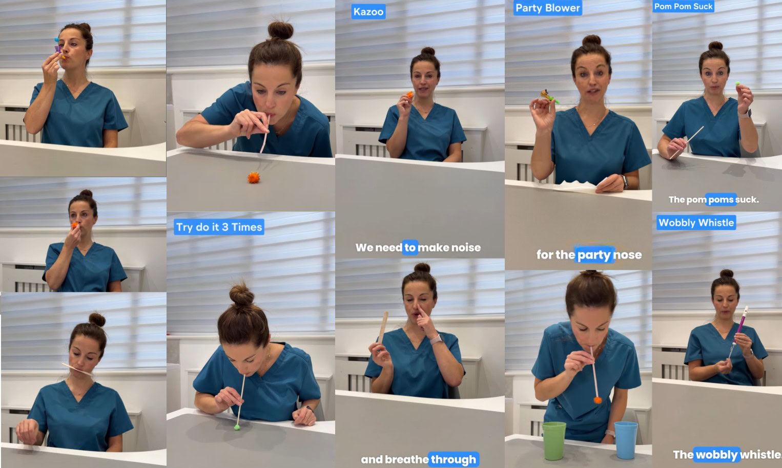 Placeholder collage of Brilliant Breathing Bag exercise videos