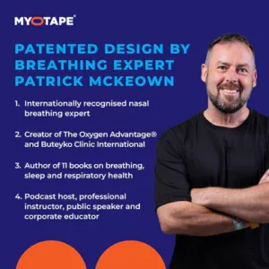 Patrick McKeown, breathing expert, smiling, promoting breathing techniques at Breathe First.