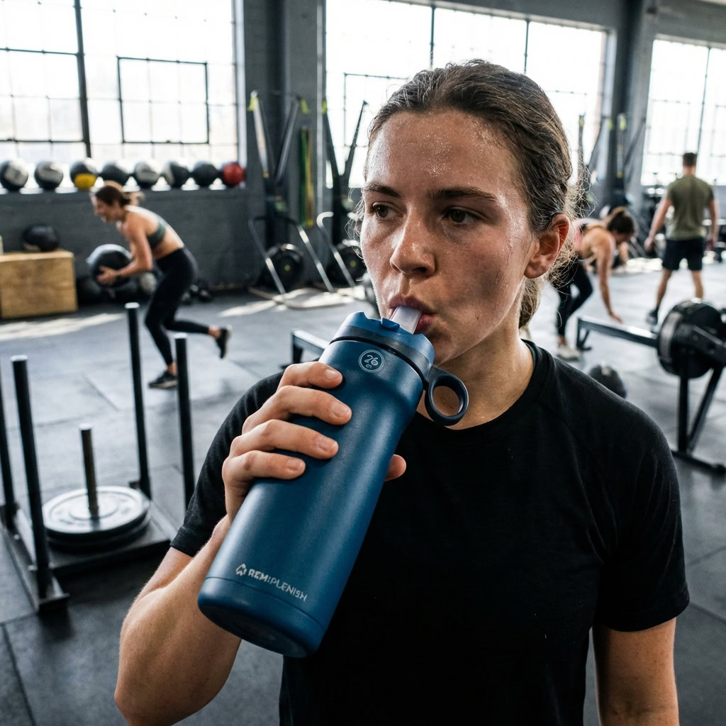 REMplenish Myo-Nozzle breathing training water bottle