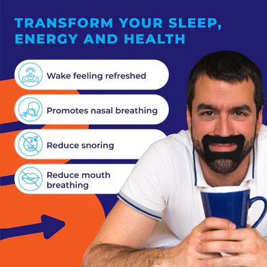 Adult MyoTape for sensitive skin, improves sleep and breathing.