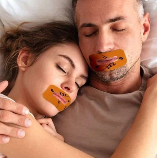 Restful sleep with couple wearing sleep masks, relaxing in bed for better rest and sleep quality.
