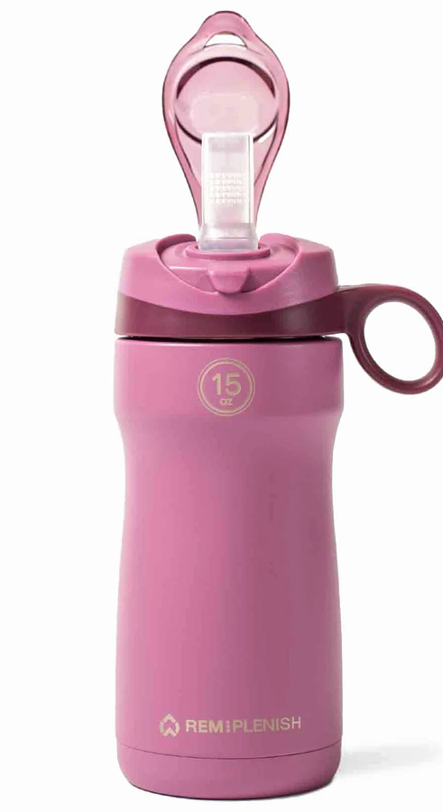 REMplenish bottle in Rose Quartz