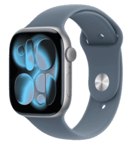 An image of the Apple Watch Series 11 Space Gray Aluminium.