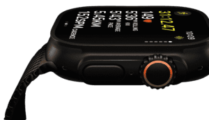 An image of the Apple Watch Ultra 3 black titanium with a black band. Apple Watch Ultra 3 is the best ADHD Watch for active lifestyles and durability.