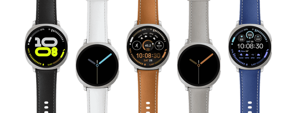 An image of the Galaxy Watch 8 Customization Hybrid Band in five different colors. The Samsung Galaxy Watch 8 is the best ADHD watch for Android users.