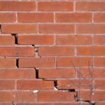 cracked brick wall