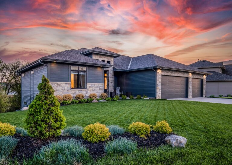 home exterior with stone