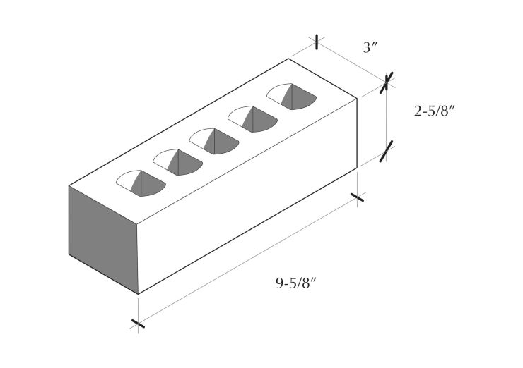 king brick size